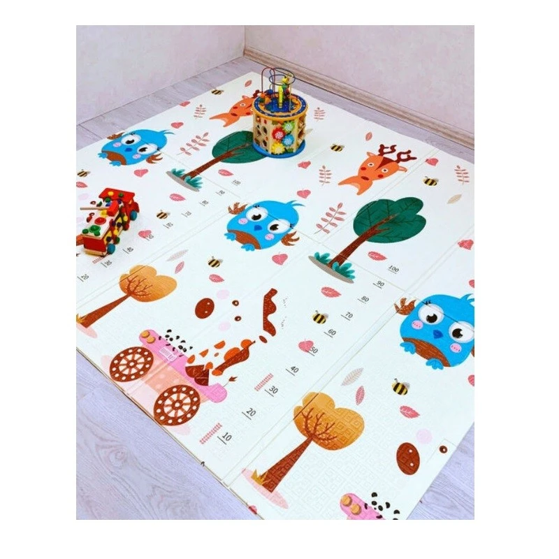 Детски килим за игра, Мечета с хвърчила, 150 х 180 х 1